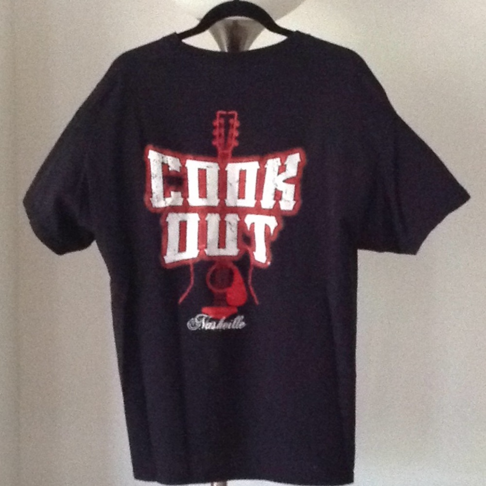🔴 COOK OUT 'Nashville' - Black with Red Guitar